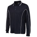 Podium Long Sleeve Poly Piping Polo Top
